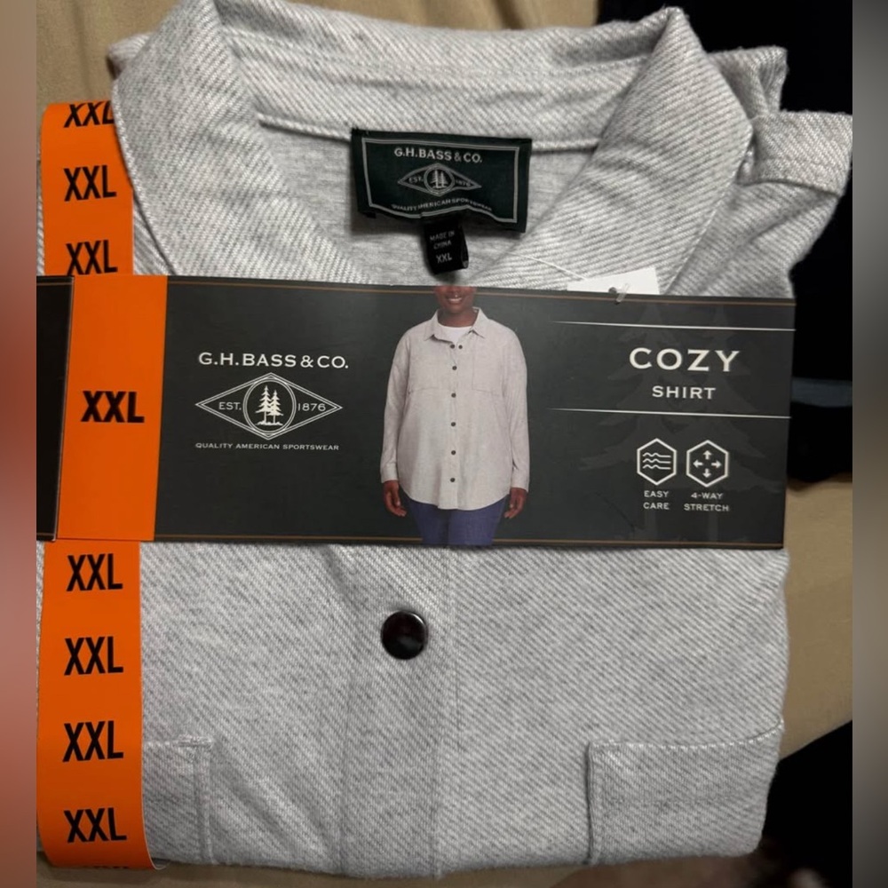 G.H. Bass & Co. Gray Lightweight Shirt Jacket